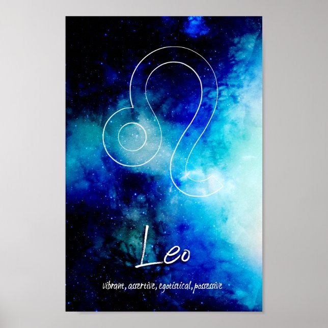 Poster Zodiac : Traits de Leo (Devant)