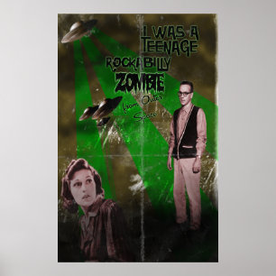 Poster Zombi de rockabilly