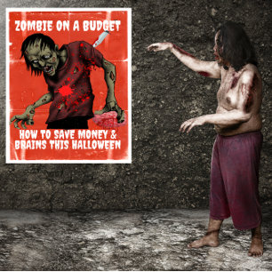 Poster Zombie À L'Halloween Budget