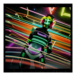 Poster Zombie Space Disco