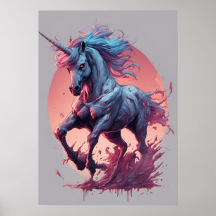 Poster Zombie Unicorn