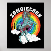 Zombiecorn Zombie Unicorn Lover Halloween animal