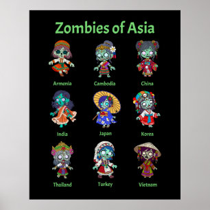 Poster Zombies d'Asie