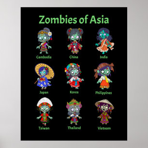 Poster Zombies d'Asie