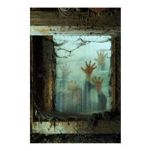 zombies devant une fenêtre