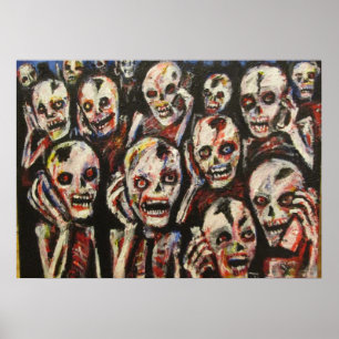 Poster Zombis de portable par le cric larson