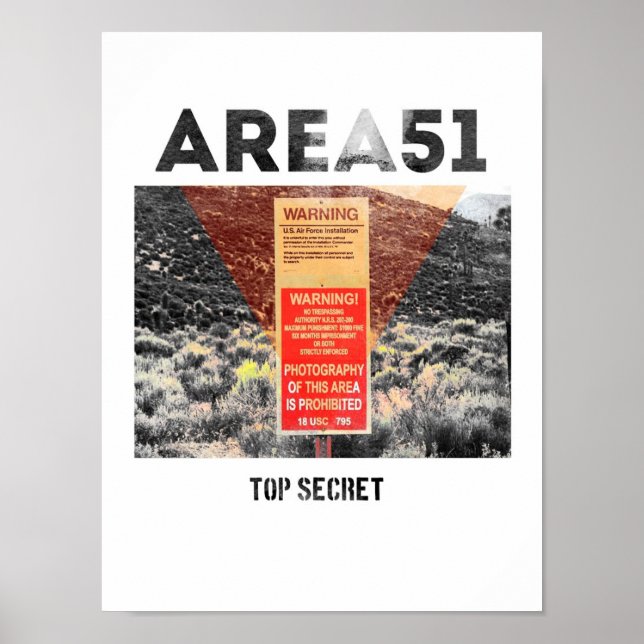 Poster Zone 51 - Haut Secret - Aliens (Devant)