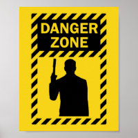ZONE DE DANGER ! - Signe et silhouette