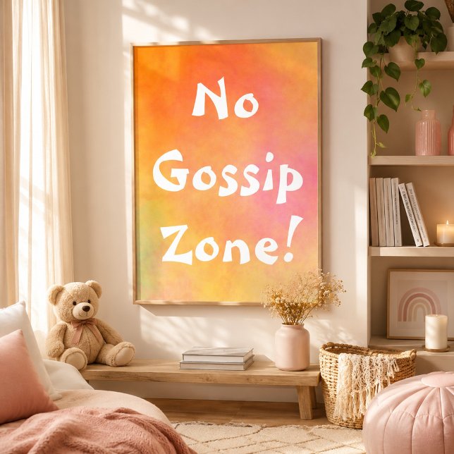 Poster Zone Orange Sans Potins (Créateur téléchargé)