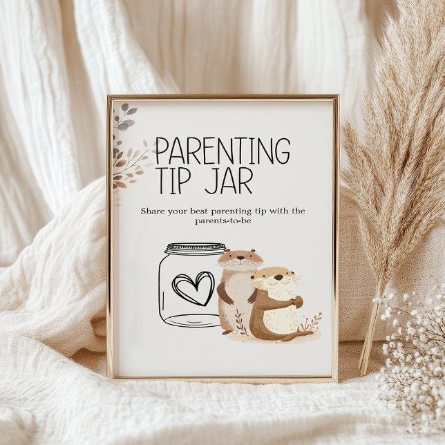 Poster Zoo Safari Animaux Baby shower Parenting Astuce Ja (Créateur téléchargé)