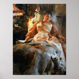 Poster Zorn - Éclairage d'étude (Madame Rikoff)