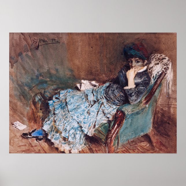 Poster Zorn - La Lettre, 1882 (Devant)