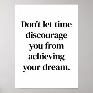 Poster zum Erreichen Ihres Traums