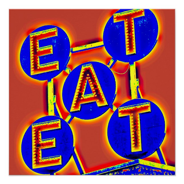 Poster zum Essen (Vorderseite)