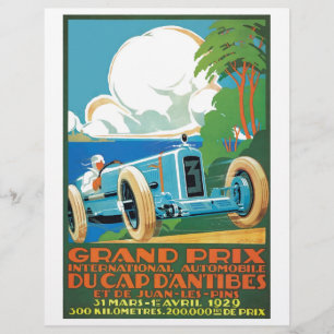 Poster zum Grand Prix Racing 1929 Cap D'Antibes