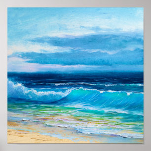 Poster zum Zeichnen am Strand