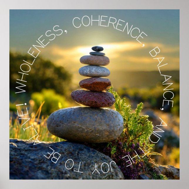 Poster zur Balance (Vorne)