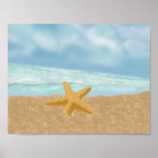 Poster zur LIEBE am Strand