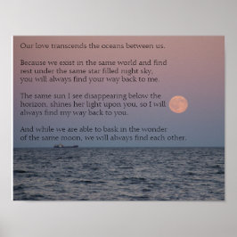 Poster zur Poesie der Liebe Lange Distanz