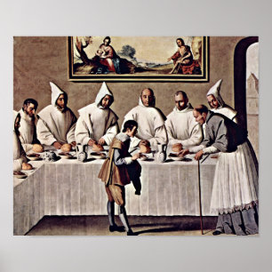 Poster Zurbaran de Francisco - St Hugo de Grenoble
