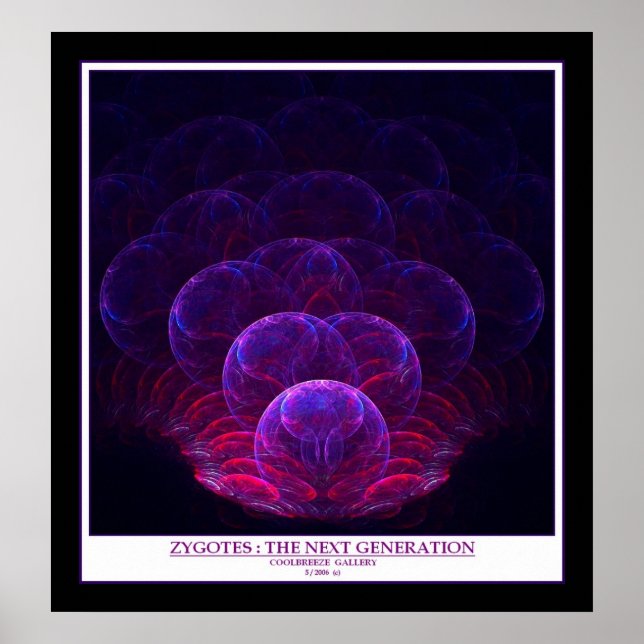 Poster ZYGOTES : LA PROCHAINE GÉNÉRATION (révisée) (Devant)