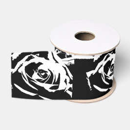 Posterisierte Rose Kunst Ripsband
