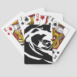 Posterisierte Rose Kunst Spielkarten