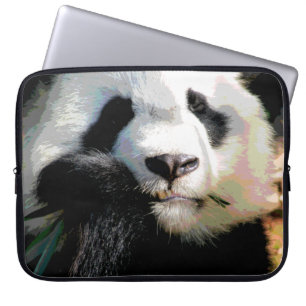Posterized niedlicher Panda-Bär, der Laptopschutzhülle