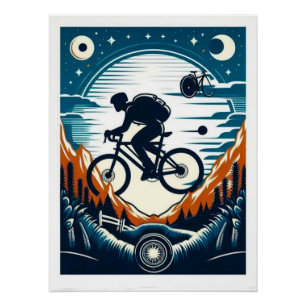 Posterkarte für das Fahrrad Poster