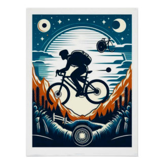 Posterkarte für das Fahrrad Poster