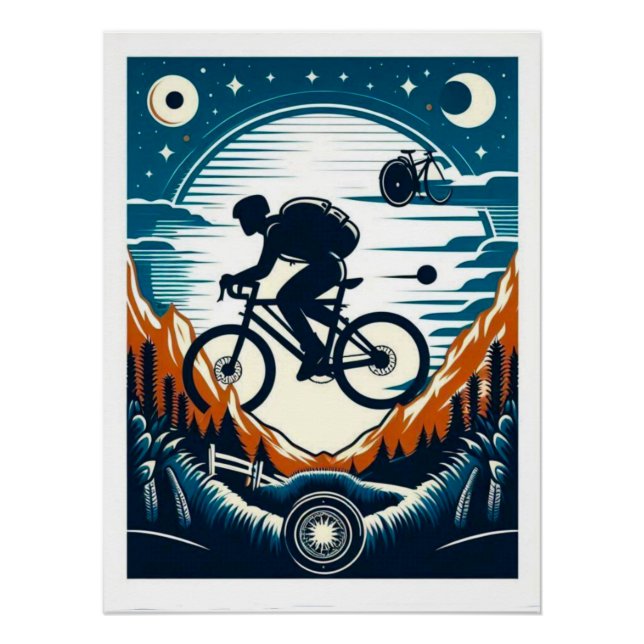Posterkarte für das Fahrrad Poster (Vorderseite)
