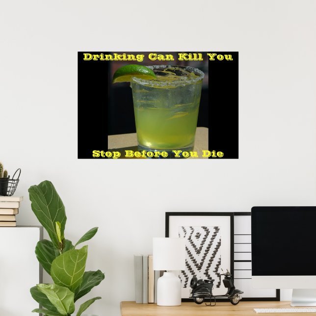 posters anti-boisson sur Green (Bureau à domicile)