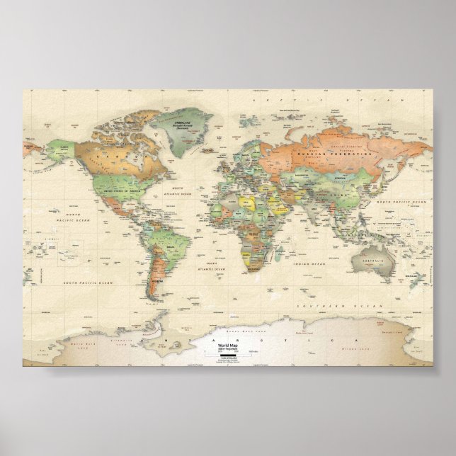 Posters - Carte du Monde (Devant)