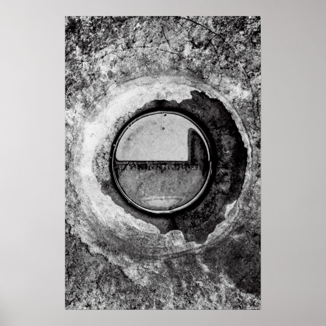 Posters d'art "Aqua Orb Grey" (Devant)