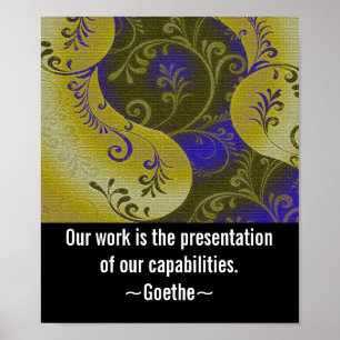 Posters d'art de bureau motivés par le travail