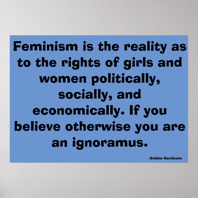 Posters d'art féministe par Debbie Davidsohn - Cad (Devant)