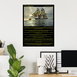 Posters de bateaux à voile Desiderata