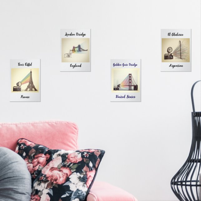Posters de Ciudades que Inspiran Print Set (Wohnzimmer)