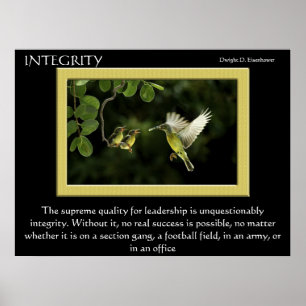 Posters de colibris INTEGRITY