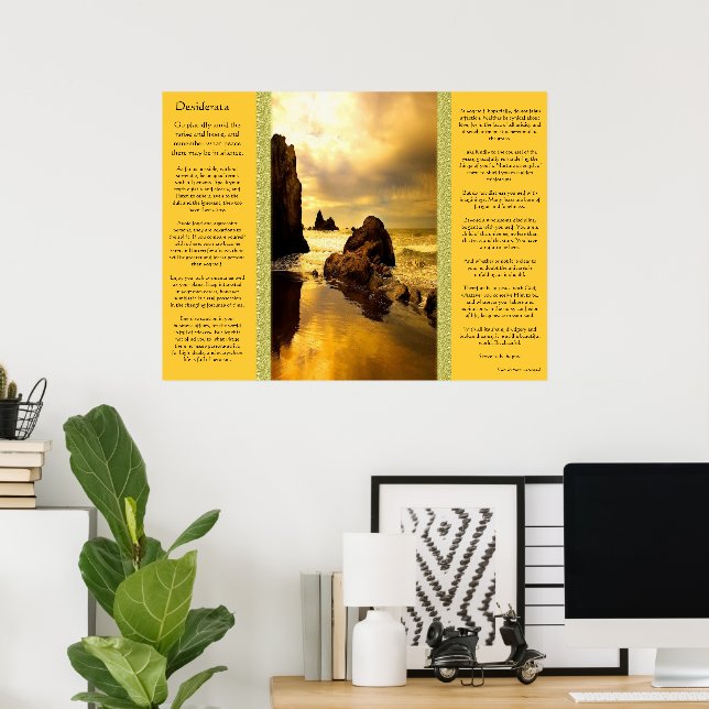 Posters de Desiderata Ocean Rock (Bureau à domicile)
