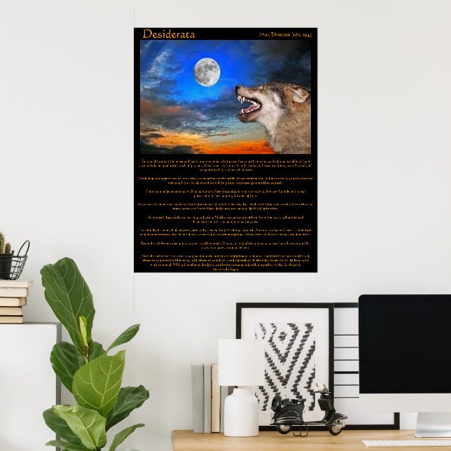 Posters du Desiderata Night Howl (Bureau à domicile)