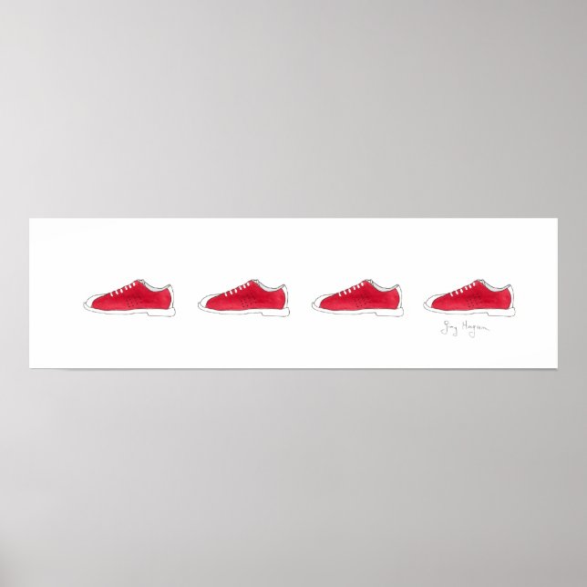 Posters & Imprimés de chaussures de quilles (Devant)