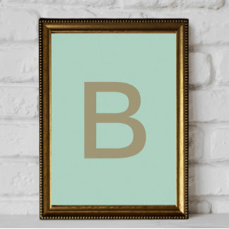 posters kid letter initial