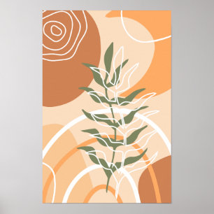 Posters minimalistes en terre cuite Boho