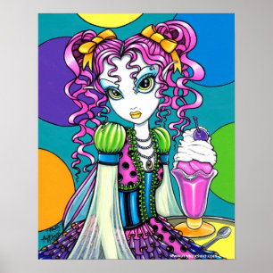 Posters "Molly" Arc-en-ciel de crème glacée