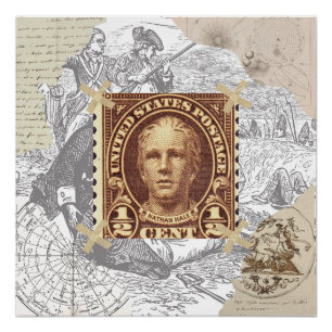 Posters Nathan Hale (1755-1776) Spy American Poster
