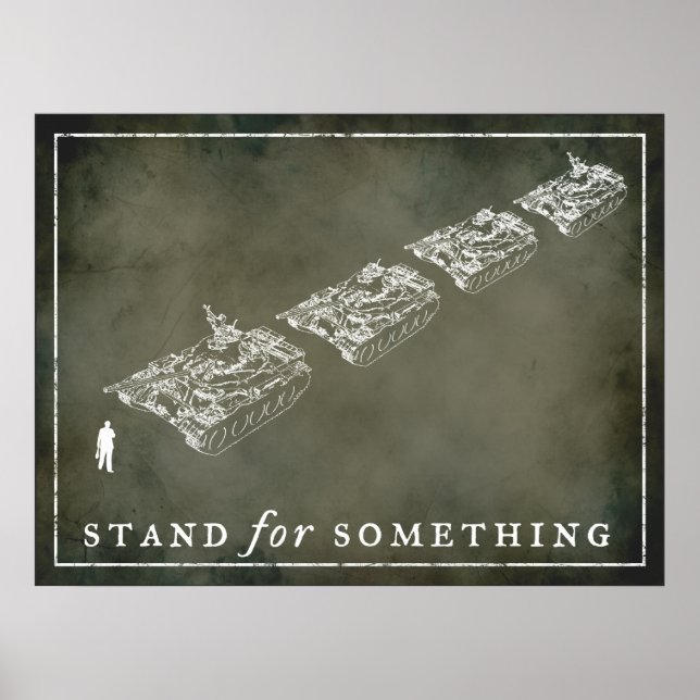 Posters personnalisables de Tank Man (Devant)