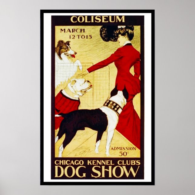 Posters Vintage "Chien Show" Coliseun (Devant)
