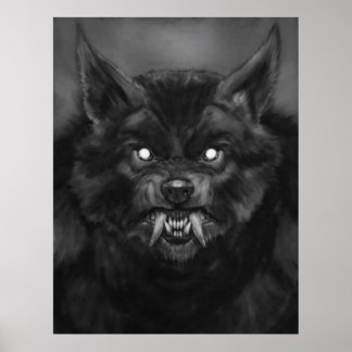 Posters 'Werewolf face'