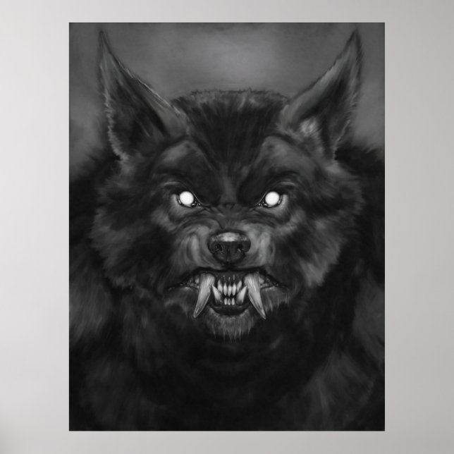 Posters 'Werewolf face' (Devant)